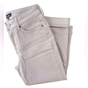 NYDJ Gray Marilyn Straight Capri Jeans Classic Style